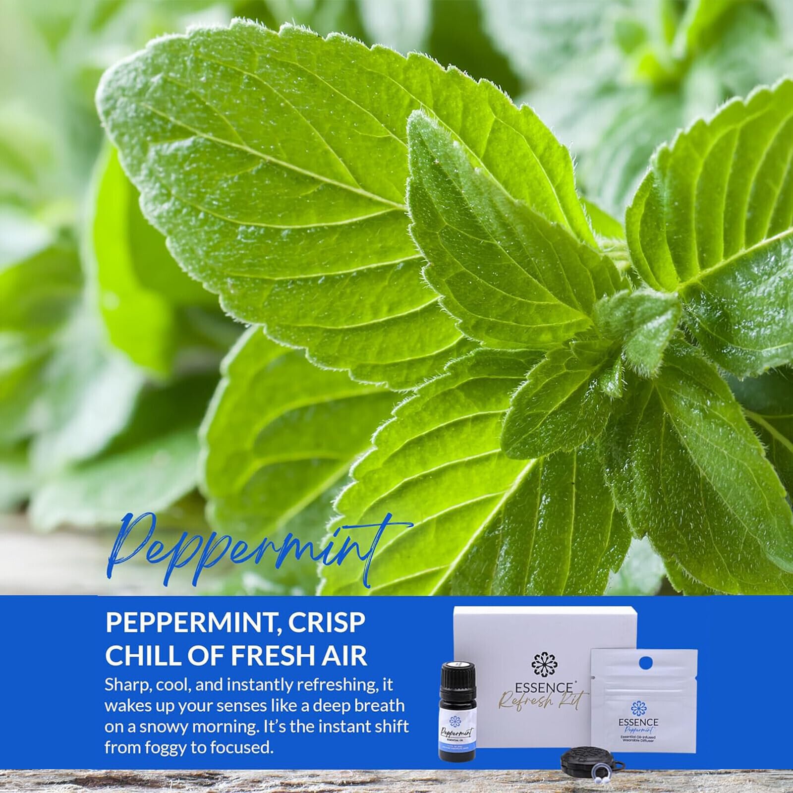 HONÉ anillo Essence detalle del interior infusionado con aceite esencial de menta