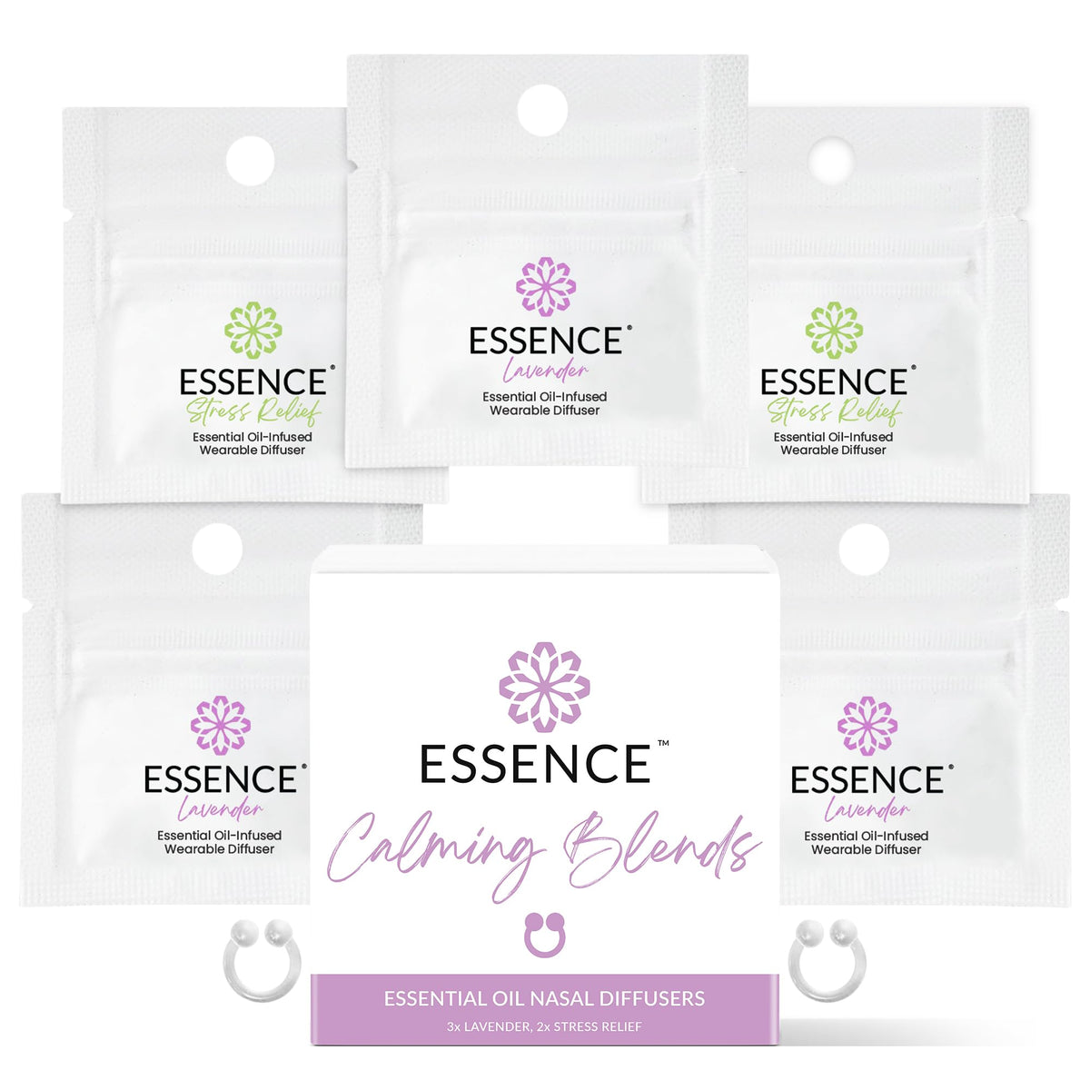 HONÉ empaque frontal del bundle mostrando anillos y botellas, ideal para regalo
