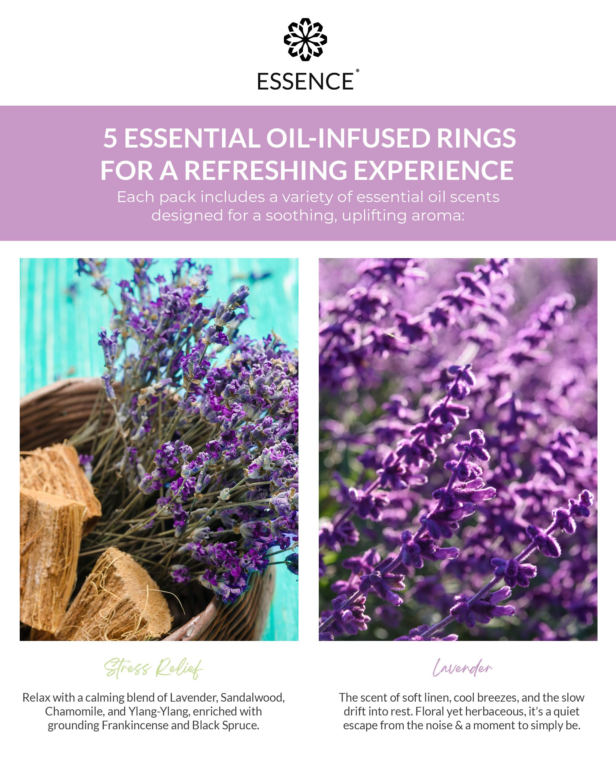 HONÉ botella de lavanda enfocada, aroma puro para relajación