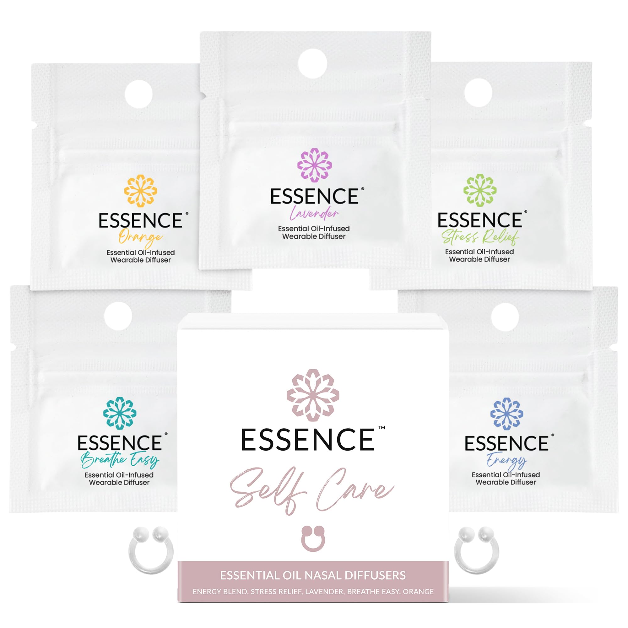 HONÉ empaque frontal del set ESSENCE mostrando las cinco mezclas, práctico y elegante