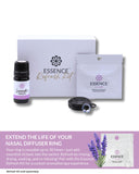 HONÉ etiqueta lavanda mostrando origen y notas florales