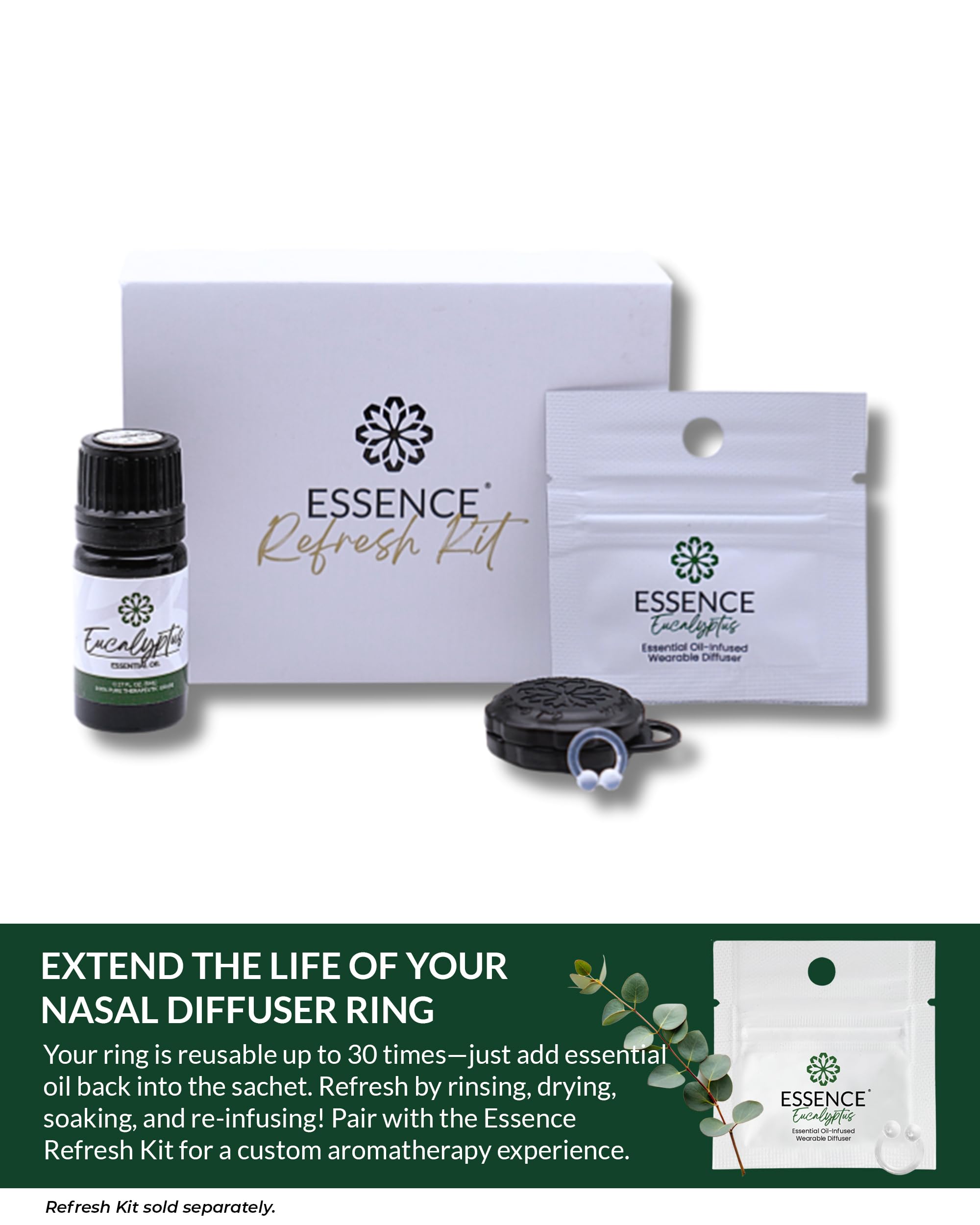 HONÉ kit de recarga con frasco 5 mL y bandeja para remojar y reactivar aroma