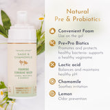 Honestly pHresh etiqueta con ingredientes claves y beneficio de pH balanceado