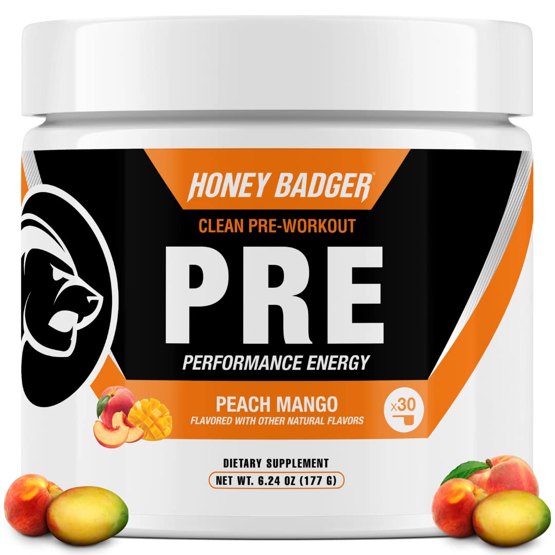 Honey Badger envase frontal mostrando etiqueta clara y beneficios