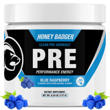 Honey Badger frente del envase mostrando etiqueta y beneficios