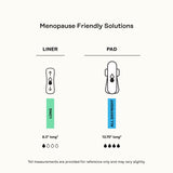Honey Pot compresa colocada en ropa interior para uso diario discreto