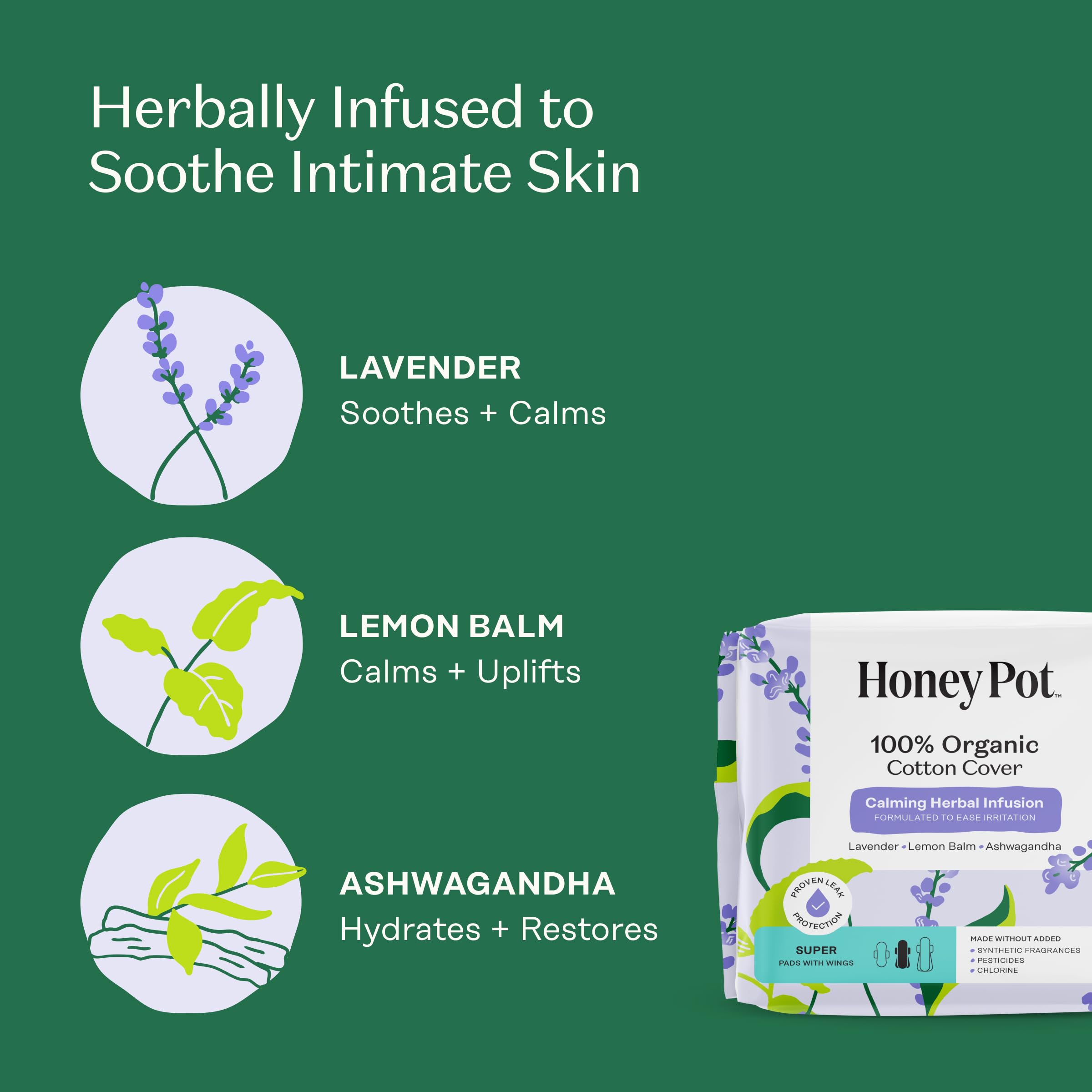 Honey Pot núcleo absorbente para control de humedad y protección