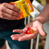Honey Stinger etiqueta con ingredientes orgánicos y sin colorantes artificiales