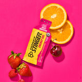 Honey Stinger gel dentro de bolso deportivo, fácil transporte