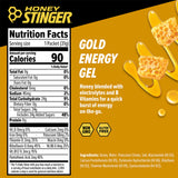Honey Stinger gel en mano listo para consumir durante una carrera breve