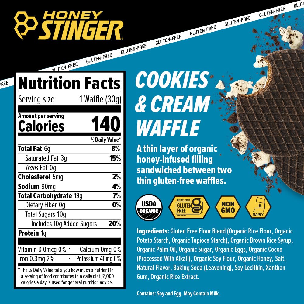 Honey Stinger relleno cremoso detalle que aporta carbohidratos rápidos y sabor