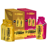 Honey Stinger pack frontal mostrando 24 sobres para energía rápida