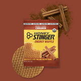 Honey Stinger porción abierta con relleno de miel visible, rinde energía