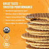Honey Stinger porción desempaquetada lista para consumo y aporte energético rápido