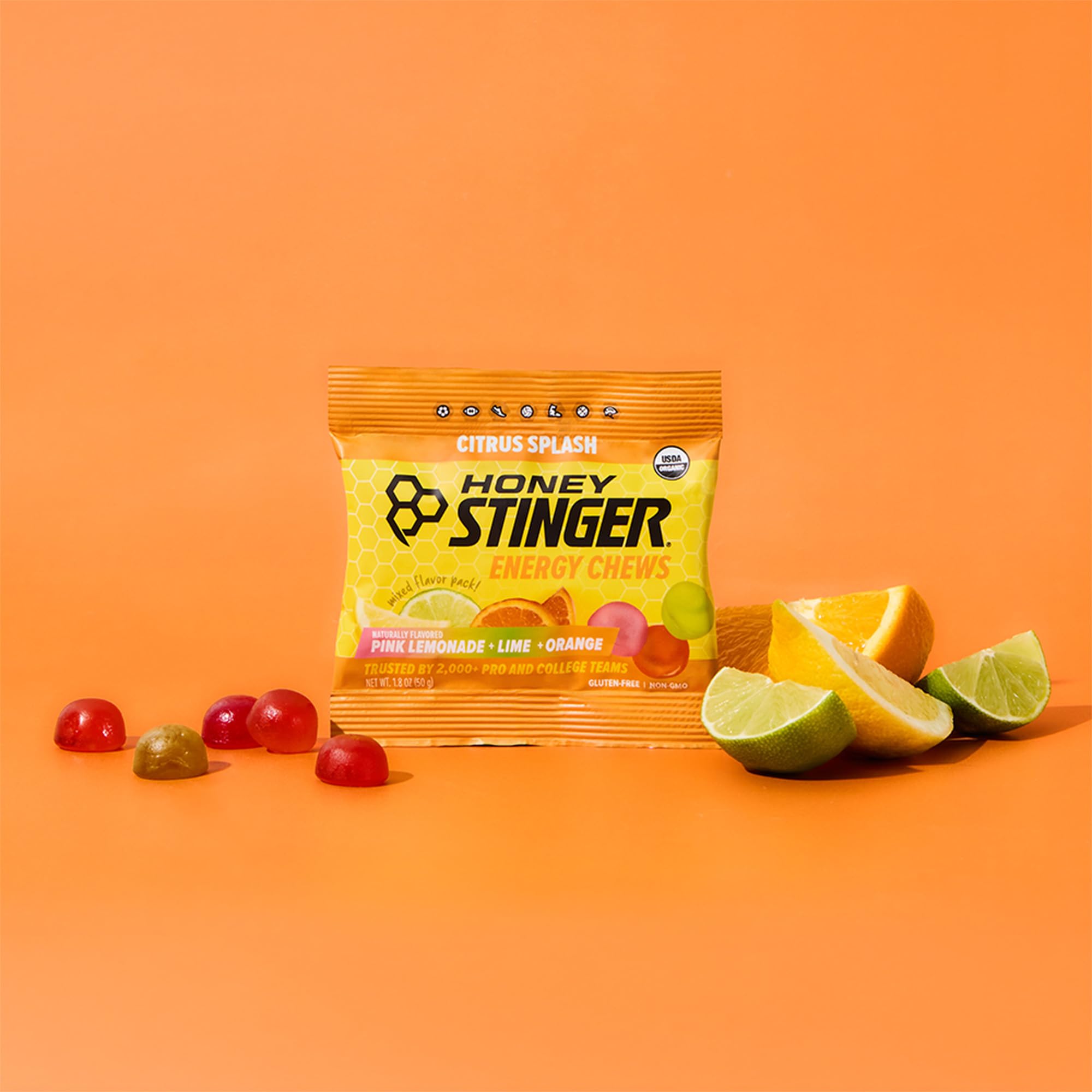 Honey Stinger porciones abiertas y listas para consumir en entrenamiento
