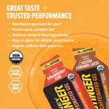 Honey Stinger primer plano del gel mostrando textura fluida y fácil consumo