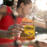 Honey Stinger waffle en escena de carrera para combustible de resistencia