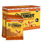 Honey Stinger empaque frontal mostrando waffles y conveniencia