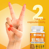 HONEYBEEZONE cápsula abierta mostrando contenido granular y calidad