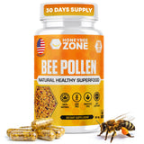 HONEYBEEZONE frasco frontal mostrando etiquetado claro y beneficios