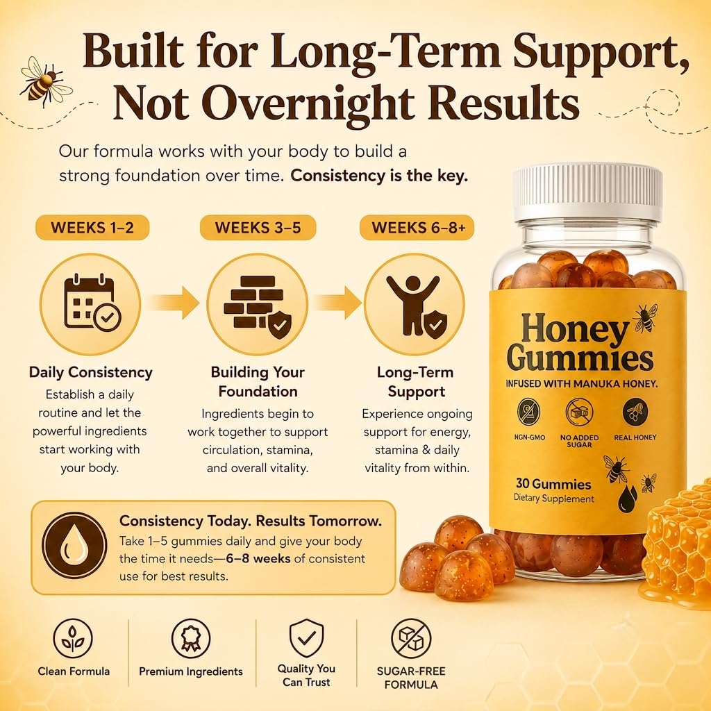 HoneyGummies estilo de vida: hombre activo y mayor resistencia