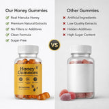 HoneyGummies comparación de tamaño de la gomita y facilidad de uso