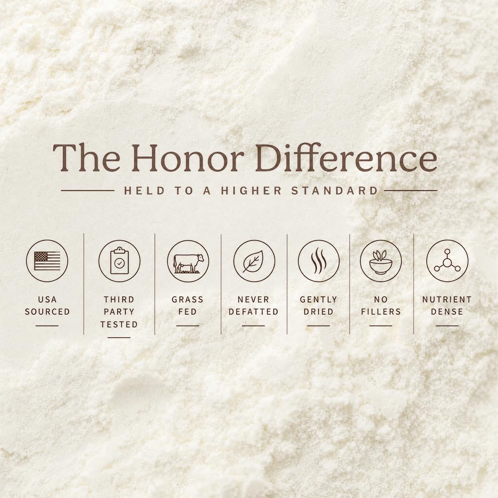 HONOR Supplements etiqueta con certificación y origen en EE. UU. evidente