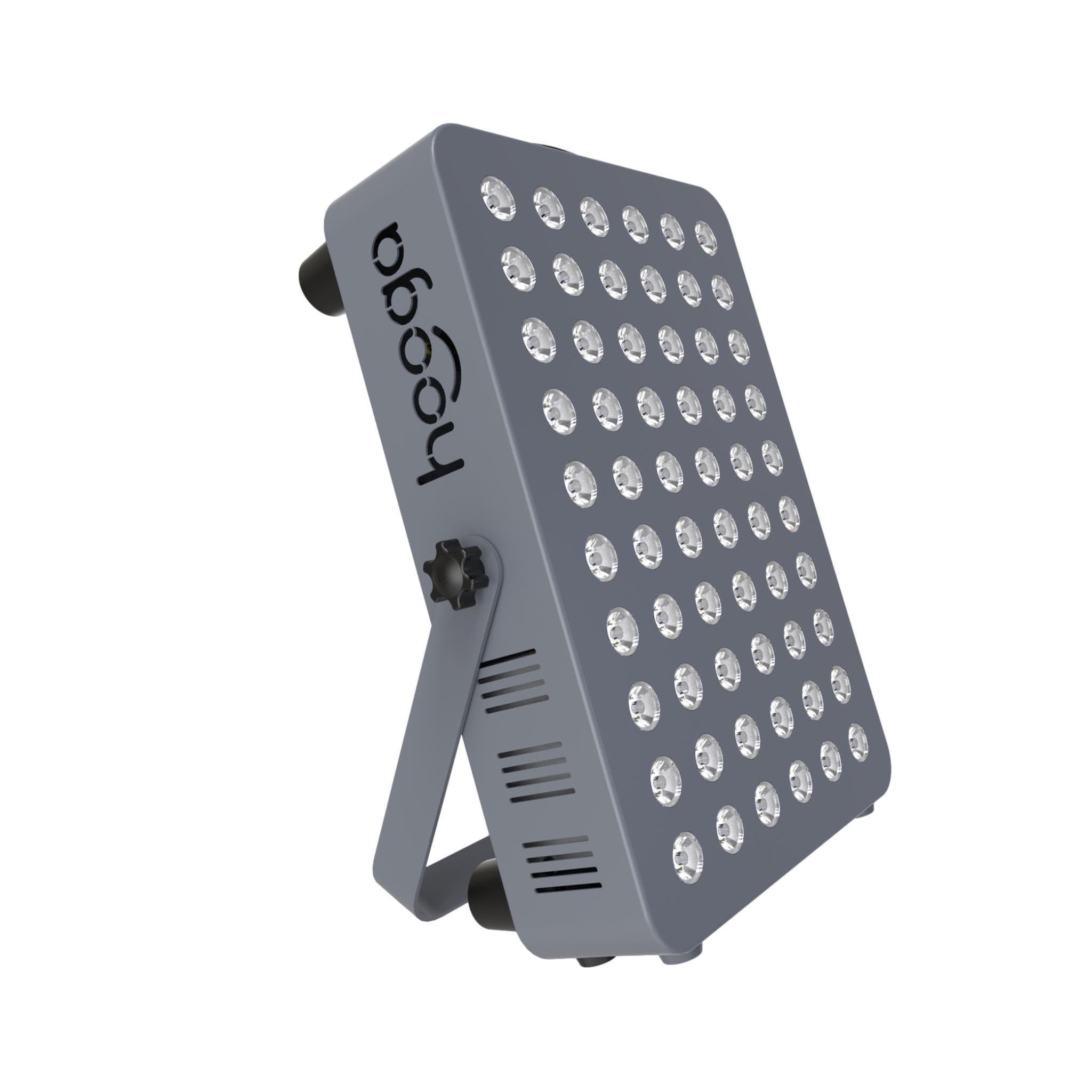 hooga hg300 primer plano de los 60 LEDs mostrando óptica precisa
