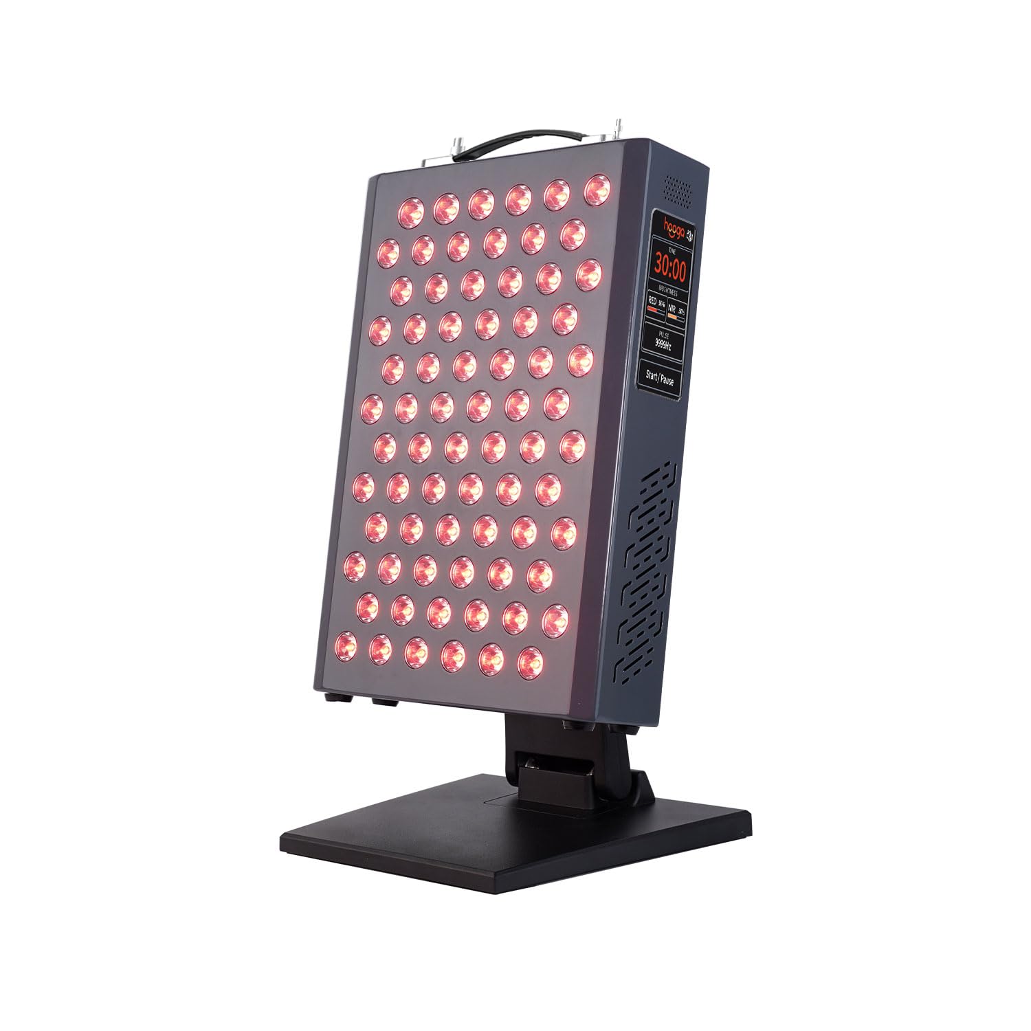hooga panel frontal Ultra360 mostrando 72 LEDs para cobertura uniforme