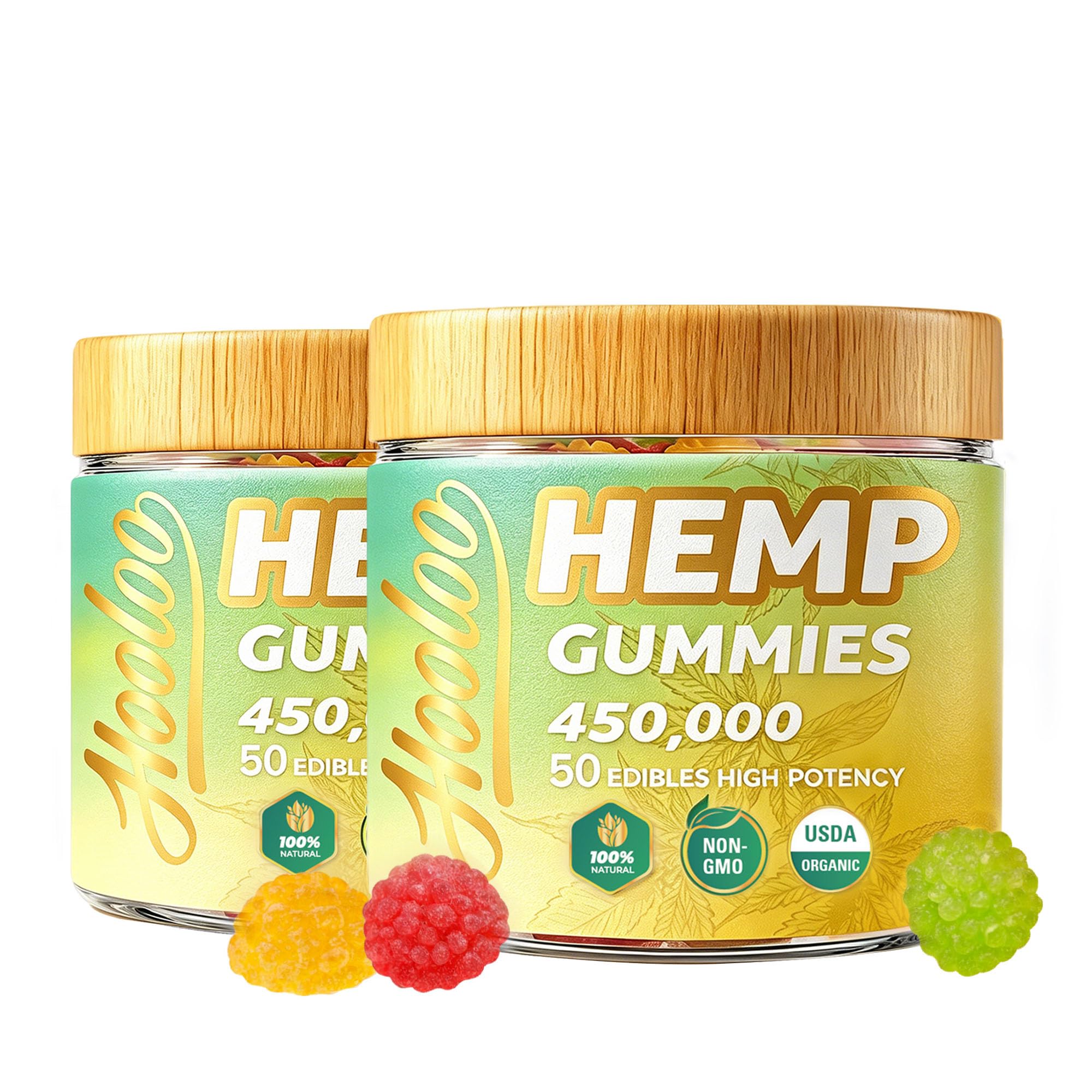 HOOLOO envase frontal mostrando la marca y beneficios visibles