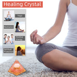 Hopeseed detalle de esfera de cristal que refleja luz y foco meditativo