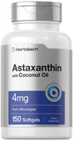 Horbäach frasco frontal con 150 softgels y etiqueta clara, confianza en calidad