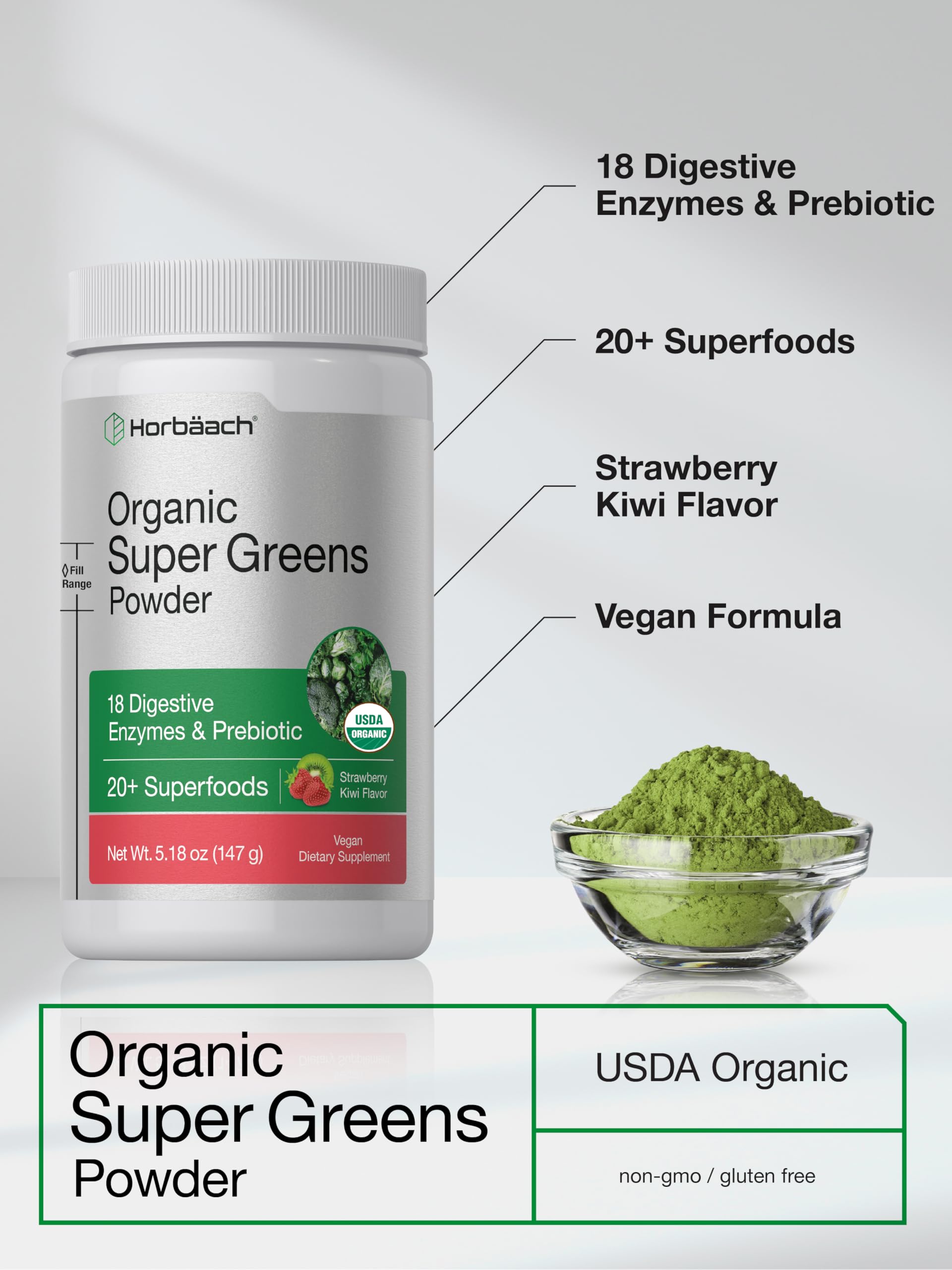 Horbäach batido fresa-kiwi preparado como opción sabrosa y nutritiva
