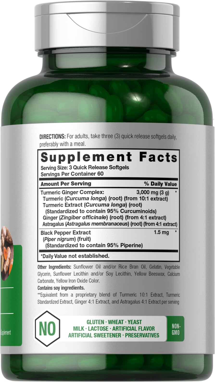 Horbäach botella abierta con softgels visibles y presentación clara