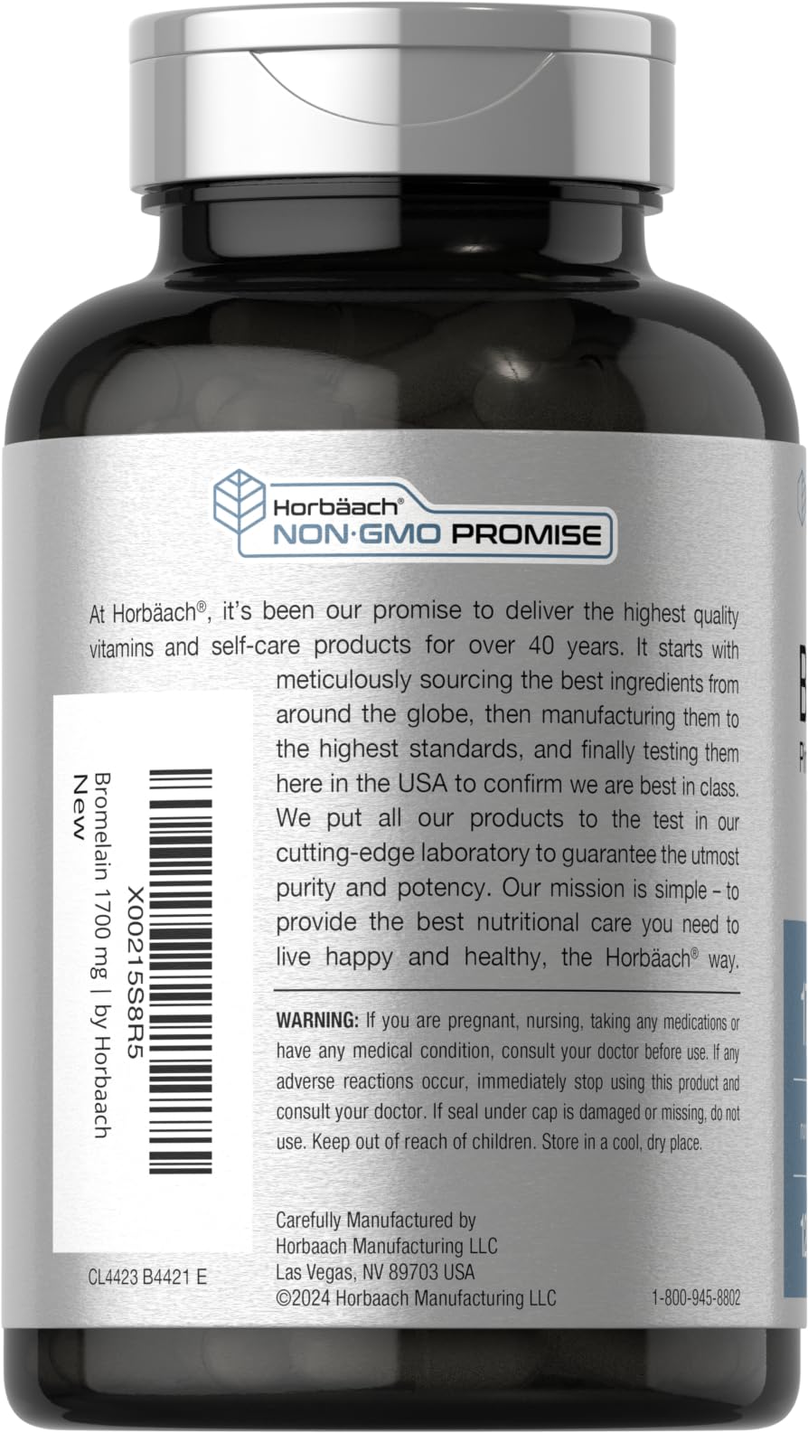 Horbäach cápsula en primer plano evidenciando facilidad de ingestión y pureza