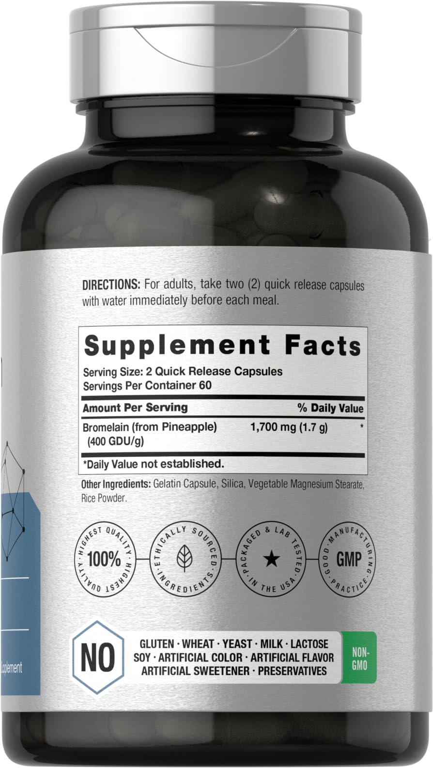 Horbäach etiqueta nutricional y composición, beneficio de transparencia y calidad