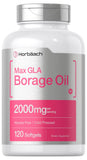 Horbäach frasco frontal mostrando aceite de borraja y ventaja de dosificación clara