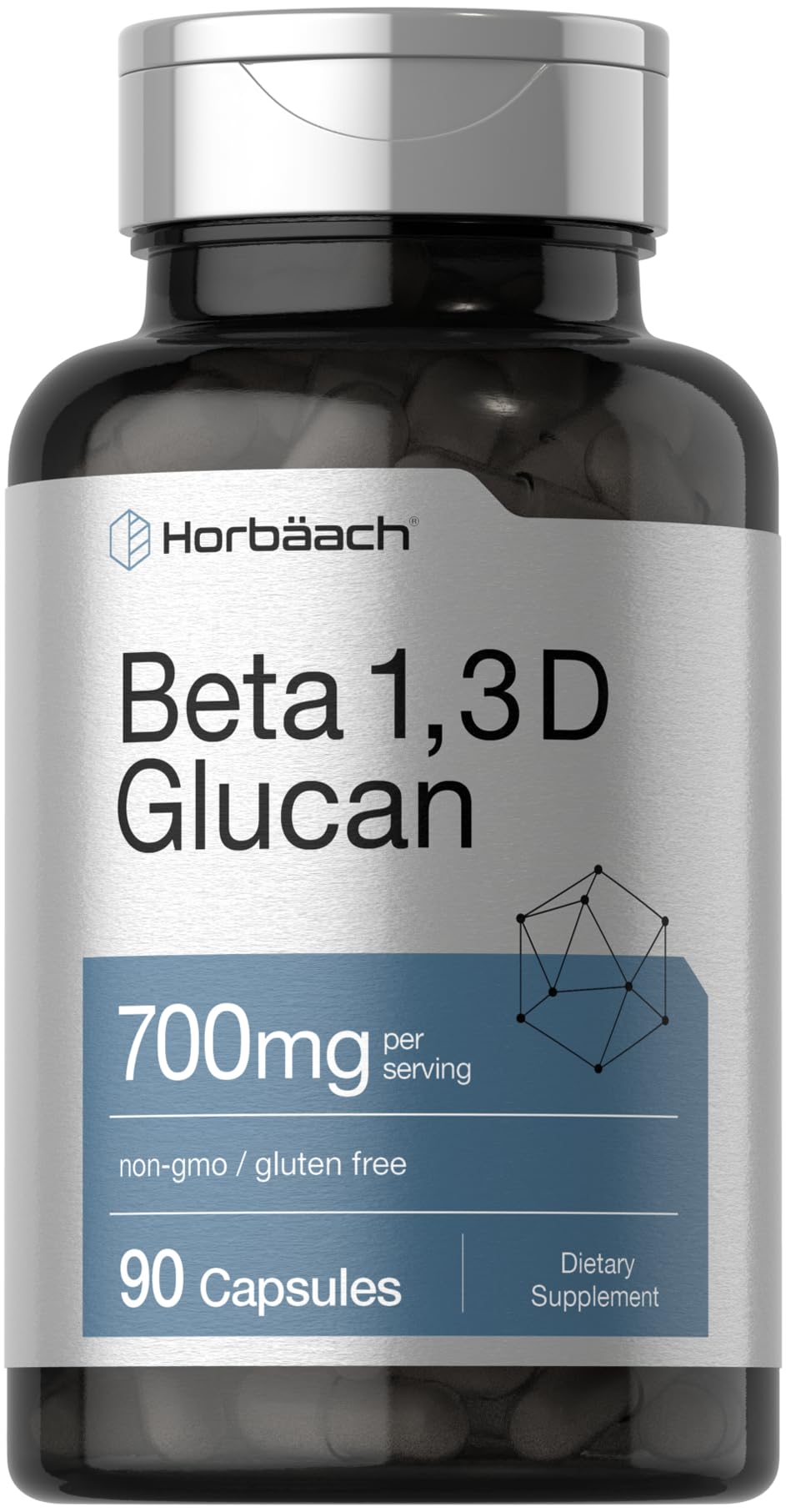 Horbäach envase frontal mostrando 90 cápsulas y dosis clara
