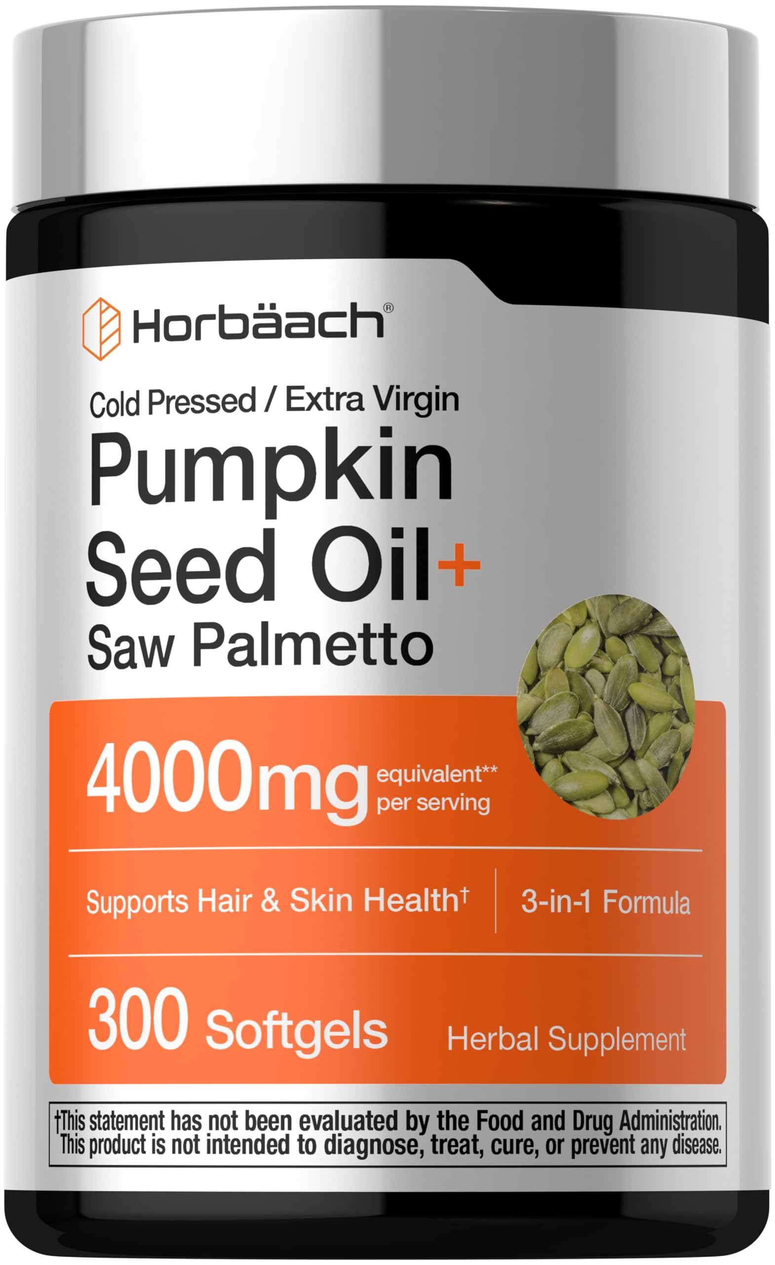 Horbäach envase frontal mostrando 300 cápsulas y claridad de ingredientes