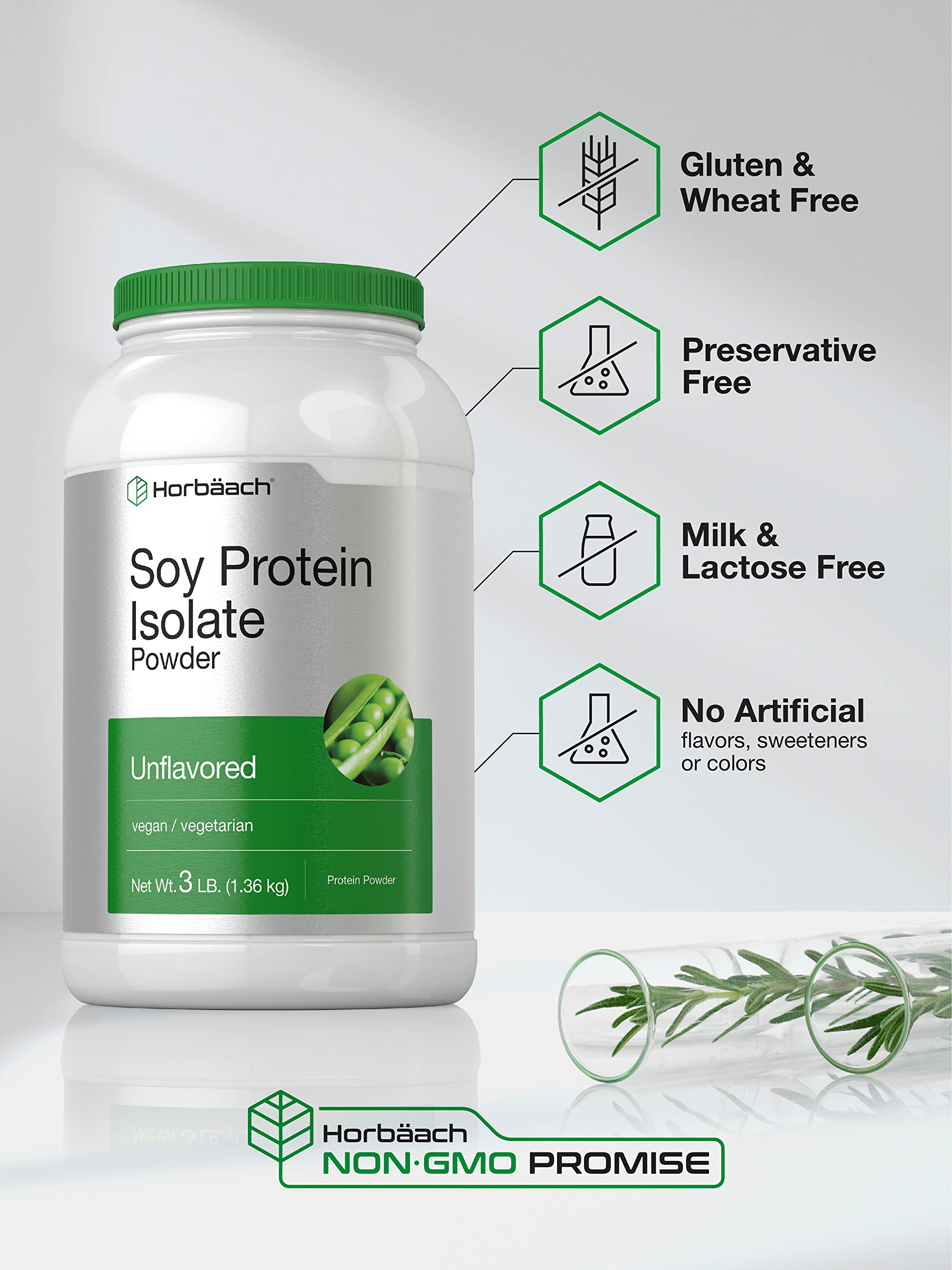 Horbäach batido vegano preparado mostrando mezcla neutra y nutritiva