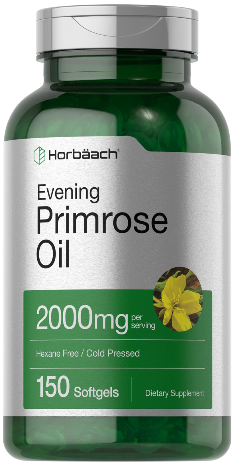 Horbäach envase frontal con 150 cápsulas, claridad de dosis