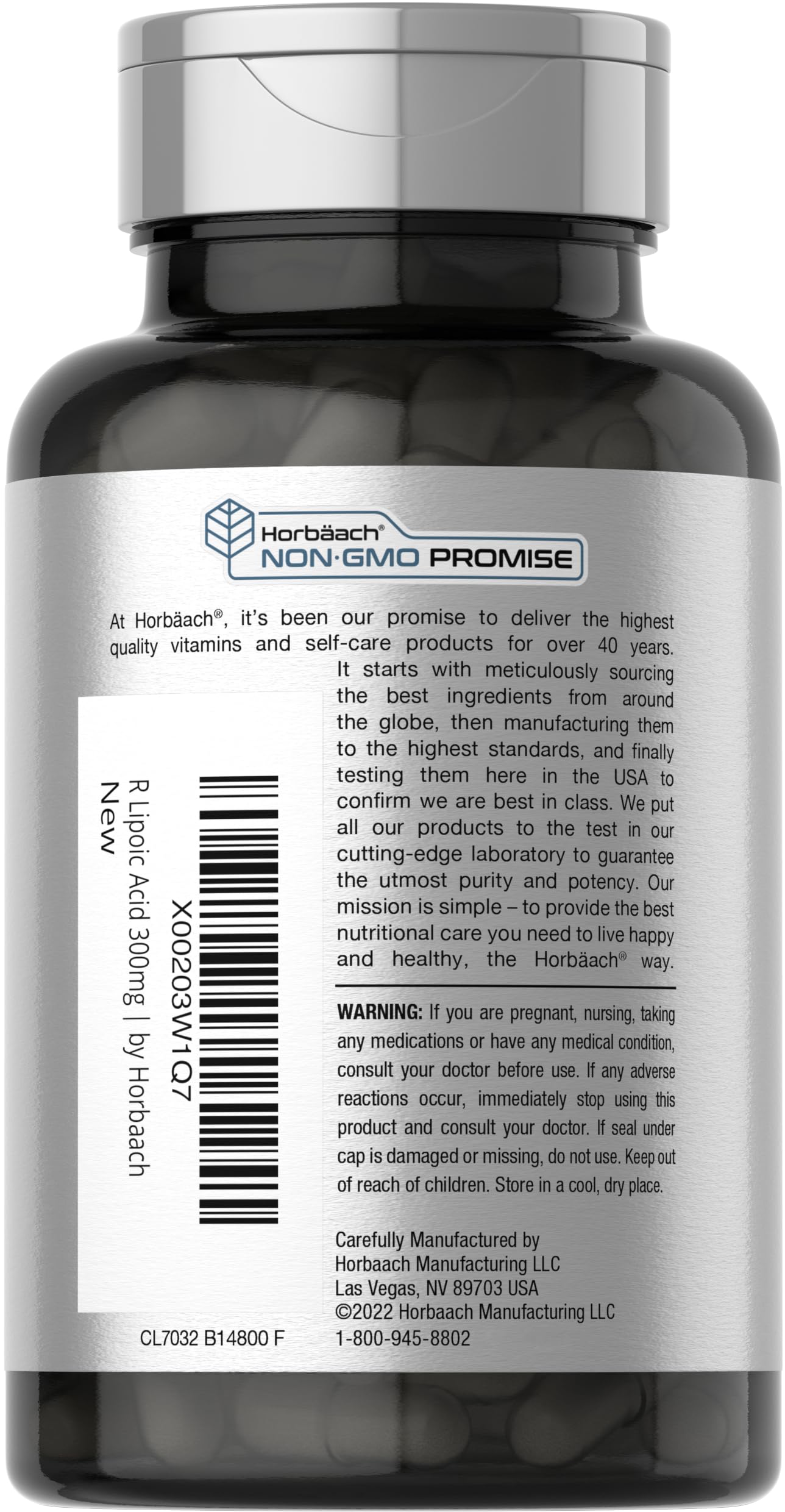 Horbäach textura del polvo señalando ingrediente estabilizado