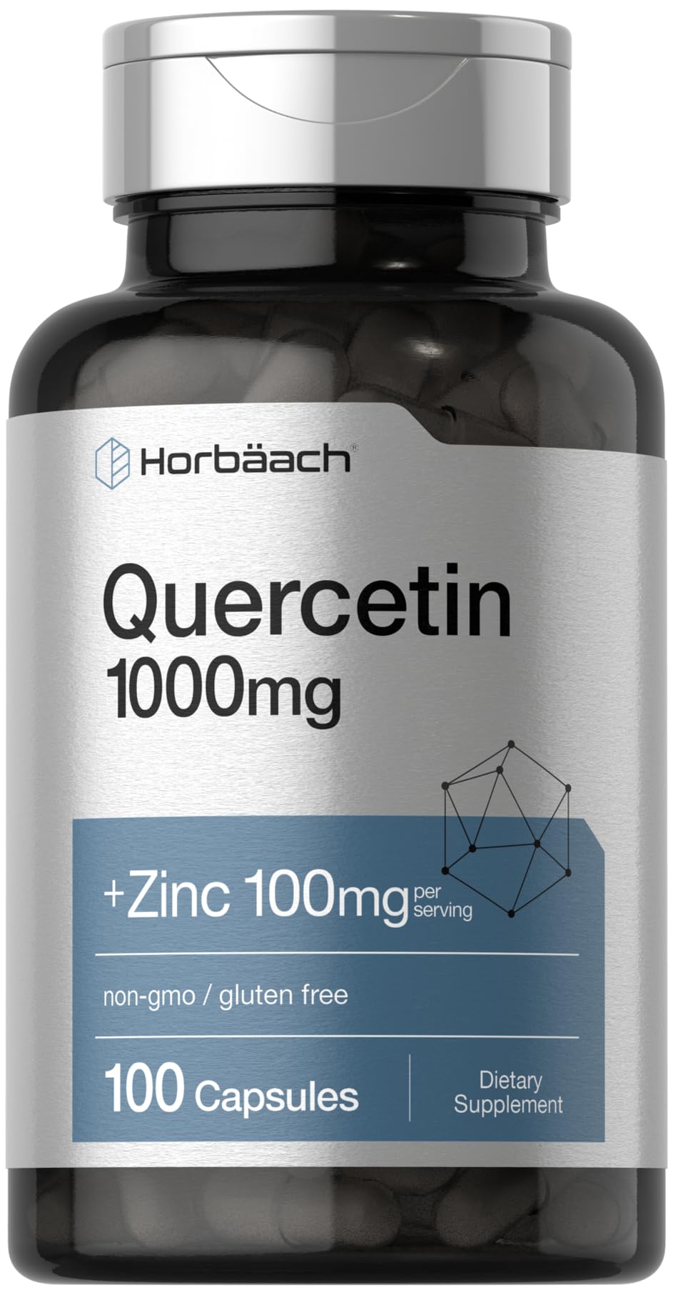Horbäach frasco frente mostrando etiqueta y beneficio de pureza