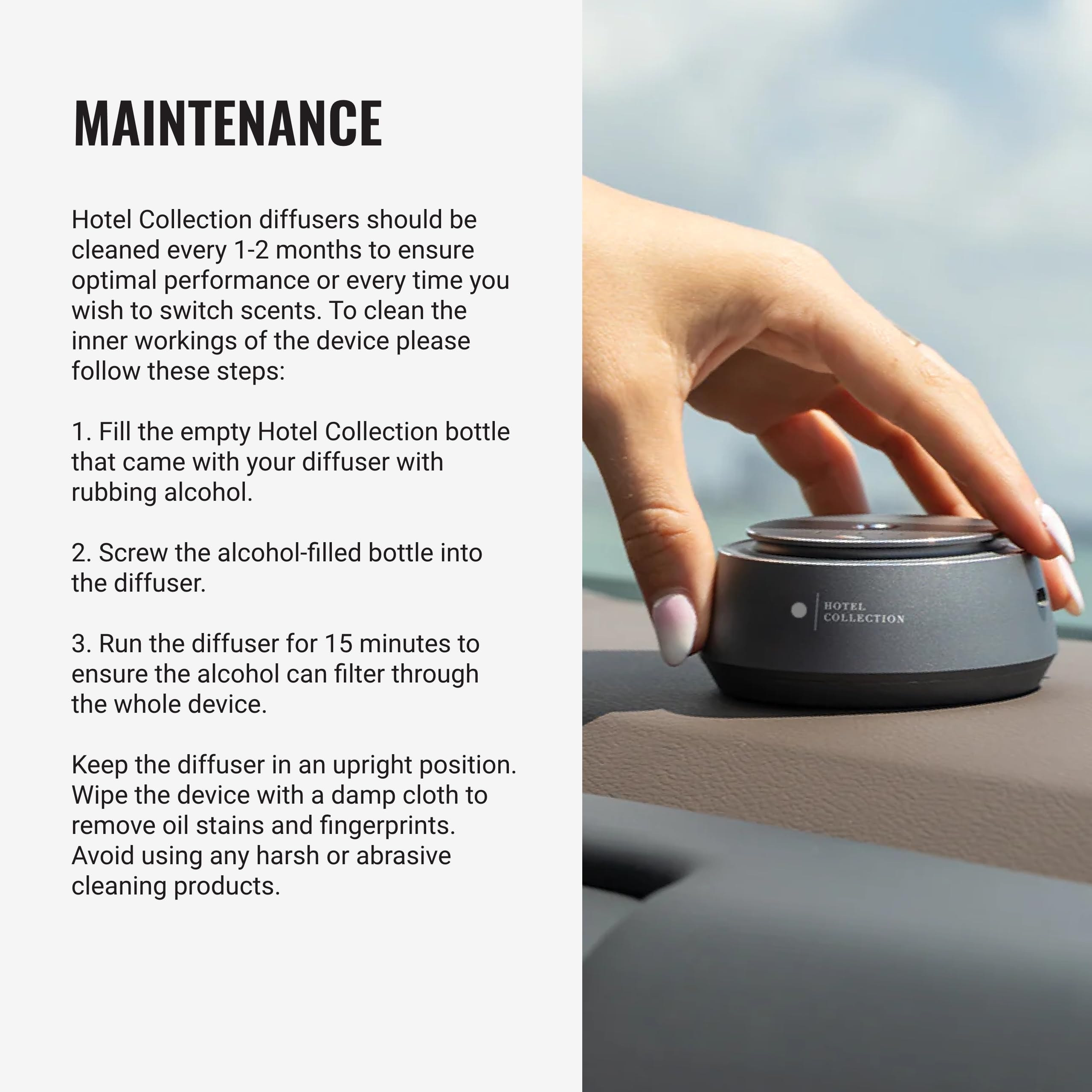 Hotel Collections chauffeaur instalado en consola crea ambiente agradable en viaje