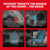 HOTSHOT tamaño en mano para comparar y llevar fácilmente al entrenamiento