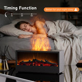 Hotwill difusor en dormitorio mostrando vapor suave y ambiente relajante para dormir
