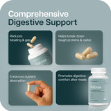 Houston Enzymes TriEnza detalle de etiqueta con instrucciones claras