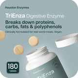 Houston Enzymes detalle de la textura de la tableta, verificación de calidad