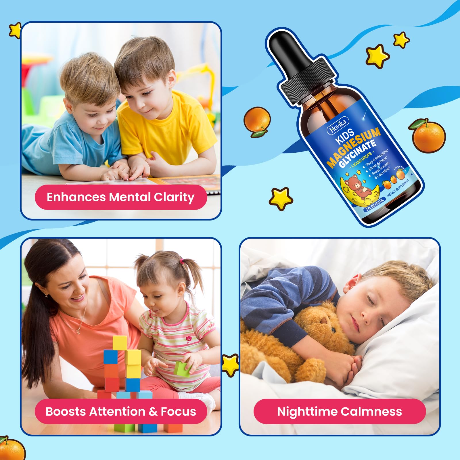 Hovika comparación de tamaño en manos para visualizar volumen de 2 fl oz