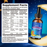 Hovika etiqueta con ingredientes listados que resalta magnesio glicinato y omega‑3